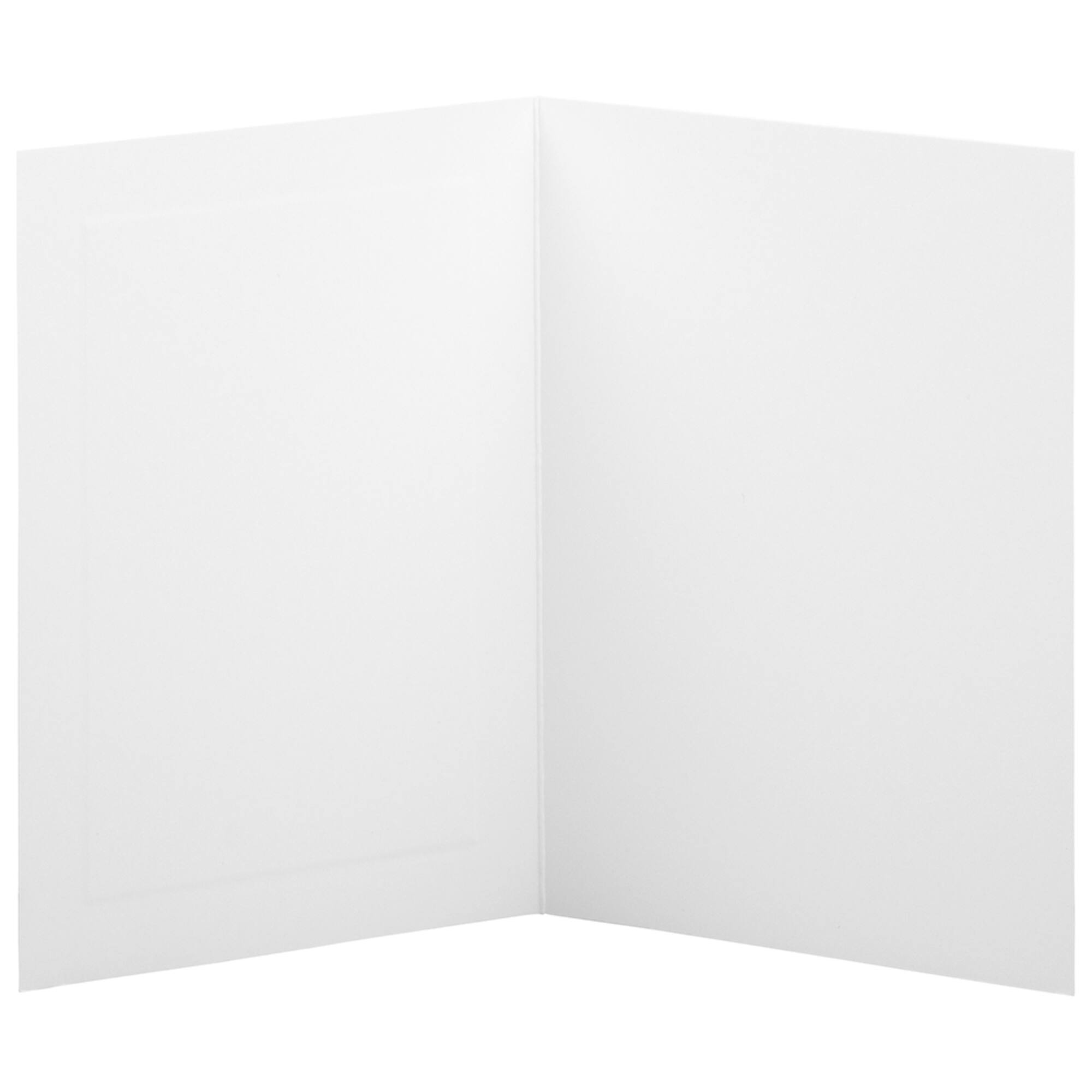 JAM Paper 4.62" x 6.25" Bright White Wove Panel Blank Foldover Cards